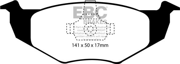 EBC Brakes DP1064 - Kit de plaquettes de frein, frein à disque cwaw.fr