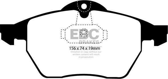 EBC Brakes DP1062 - Kit de plaquettes de frein, frein à disque cwaw.fr