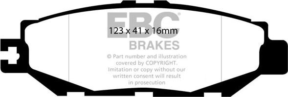 EBC Brakes DP1008 - Kit de plaquettes de frein, frein à disque cwaw.fr