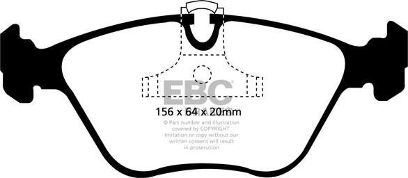 EBC Brakes DP1089 - Kit de plaquettes de frein, frein à disque cwaw.fr