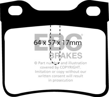 EBC Brakes DP1081 - Kit de plaquettes de frein, frein à disque cwaw.fr