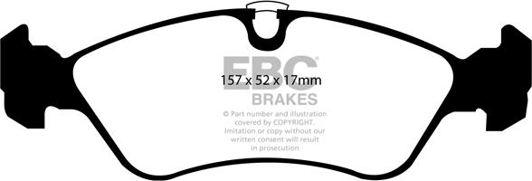 EBC Brakes DP1087 - Kit de plaquettes de frein, frein à disque cwaw.fr