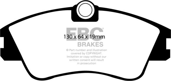 EBC Brakes DP1030 - Kit de plaquettes de frein, frein à disque cwaw.fr