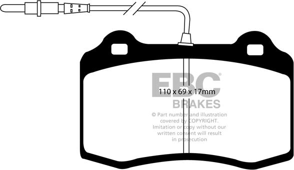 Unipart GBP1397AF - Kit de plaquettes de frein, frein à disque cwaw.fr