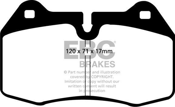 EBC Brakes DP31032C - Kit de plaquettes de frein, frein à disque cwaw.fr