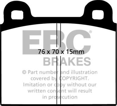 EBC Brakes DP8103RP1 - Kit de plaquettes de freins de haute performance cwaw.fr