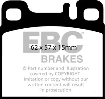 EBC Brakes DP1027 - Kit de plaquettes de frein, frein à disque cwaw.fr