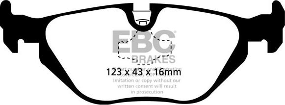 EBC Brakes DP31079C - Kit de plaquettes de frein, frein à disque cwaw.fr