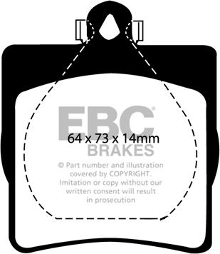 EBC Brakes DP1191 - Kit de plaquettes de frein, frein à disque cwaw.fr