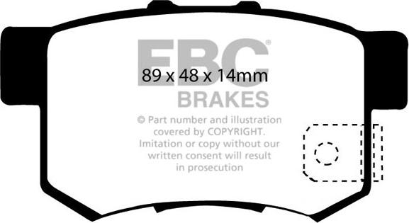 EBC Brakes DP1193 - Kit de plaquettes de frein, frein à disque cwaw.fr