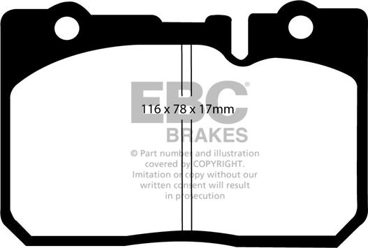 EBC Brakes DP21154 - Kit de plaquettes de frein, frein à disque cwaw.fr