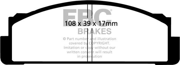 EBC Brakes DP116 - Kit de plaquettes de frein, frein à disque cwaw.fr