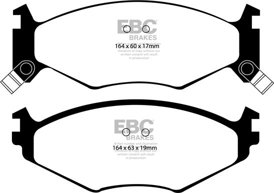 EBC Brakes DP1119 - Kit de plaquettes de frein, frein à disque cwaw.fr