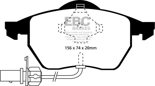 EBC Brakes DP1114 - Kit de plaquettes de frein, frein à disque cwaw.fr