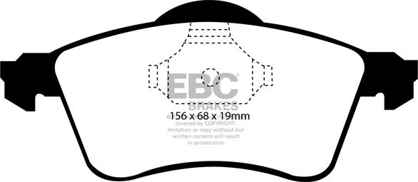 EBC Brakes DP1115 - Kit de plaquettes de frein, frein à disque cwaw.fr