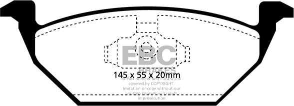 EBC Brakes DP1117 - Kit de plaquettes de frein, frein à disque cwaw.fr