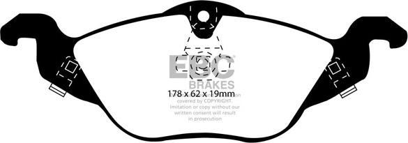 EBC Brakes DP1184 - Kit de plaquettes de frein, frein à disque cwaw.fr