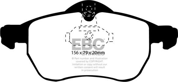 EBC Brakes DP1183 - Kit de plaquettes de frein, frein à disque cwaw.fr