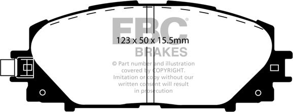 EBC Brakes DP21817/2 - Kit de plaquettes de frein, frein à disque cwaw.fr