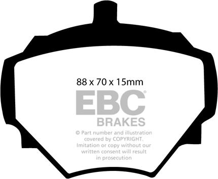 EBC Brakes DP182 - Kit de plaquettes de frein, frein à disque cwaw.fr