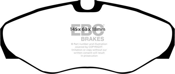 EBC Brakes DP1393 - Kit de plaquettes de frein, frein à disque cwaw.fr