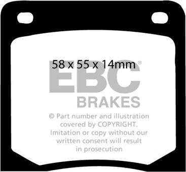 EBC Brakes DP139 - Kit de plaquettes de frein, frein à disque cwaw.fr