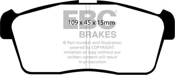 EBC Brakes DP1344 - Kit de plaquettes de frein, frein à disque cwaw.fr