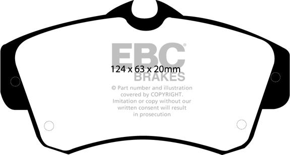 EBC Brakes DP1357 - Kit de plaquettes de frein, frein à disque cwaw.fr