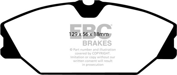 EBC Brakes DP1369 - Kit de plaquettes de frein, frein à disque cwaw.fr