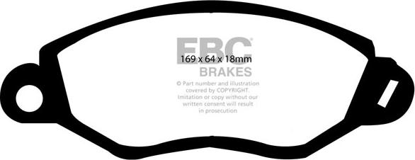 EBC Brakes DP1367 - Kit de plaquettes de frein, frein à disque cwaw.fr