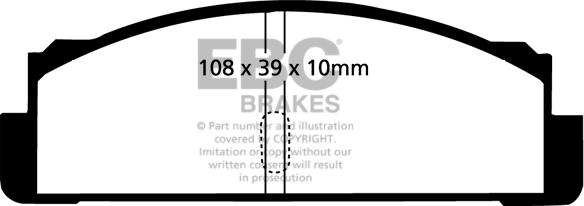 EBC Brakes DP130 - Kit de plaquettes de frein, frein à disque cwaw.fr