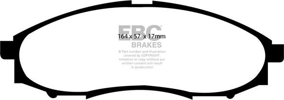 EBC Brakes DP1316 - Kit de plaquettes de frein, frein à disque cwaw.fr