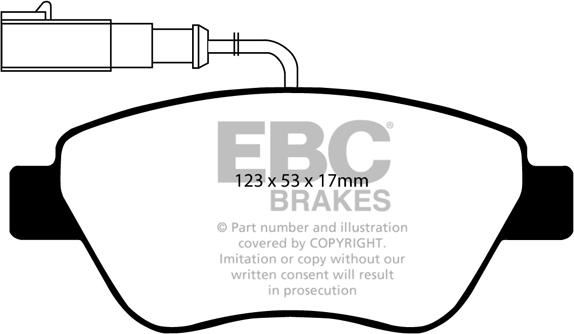 EBC Brakes DP1384 - Kit de plaquettes de frein, frein à disque cwaw.fr