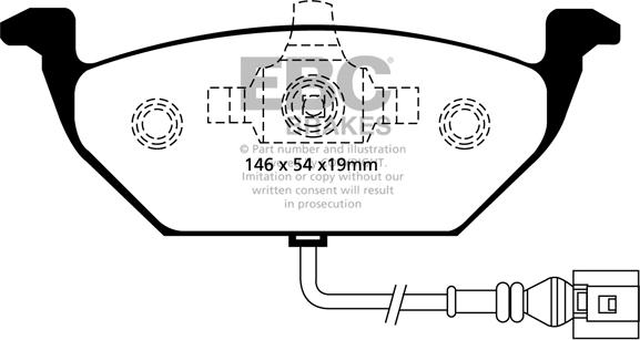 EBC Brakes DP1329 - Kit de plaquettes de frein, frein à disque cwaw.fr