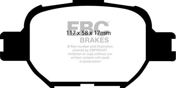 EBC Brakes DP1325 - Kit de plaquettes de frein, frein à disque cwaw.fr