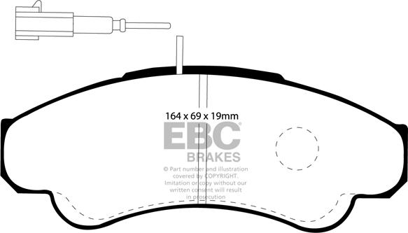 EBC Brakes DP1379 - Kit de plaquettes de frein, frein à disque cwaw.fr