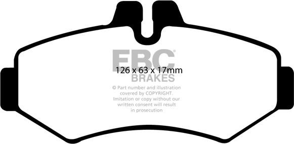 EBC Brakes DP1298 - Kit de plaquettes de frein, frein à disque cwaw.fr