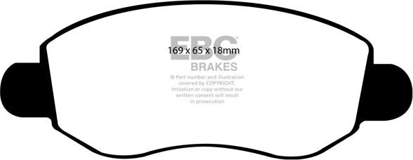 EBC Brakes DP1297 - Kit de plaquettes de frein, frein à disque cwaw.fr