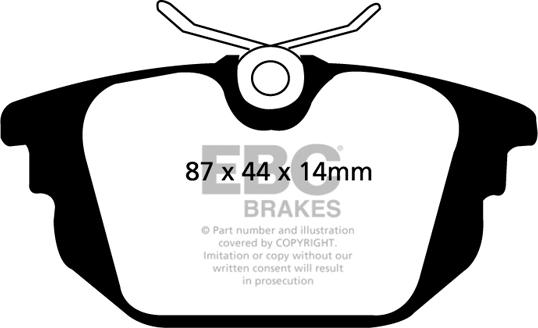 EBC Brakes DP1214 - Kit de plaquettes de frein, frein à disque cwaw.fr