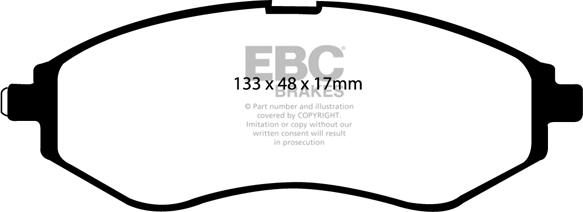 EBC Brakes DP1213 - Kit de plaquettes de frein, frein à disque cwaw.fr