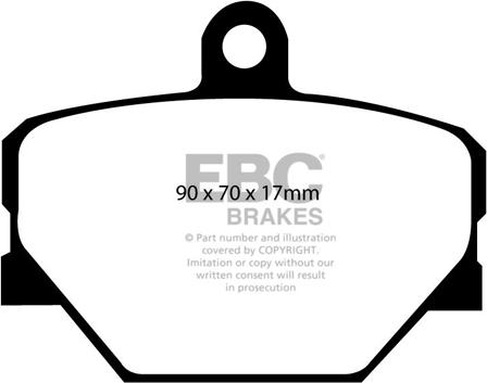 EBC Brakes DP1287 - Kit de plaquettes de frein, frein à disque cwaw.fr