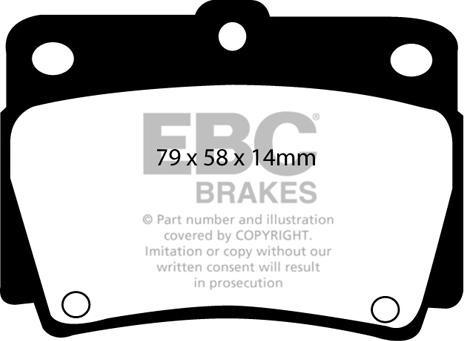 EBC Brakes DP1228 - Kit de plaquettes de frein, frein à disque cwaw.fr