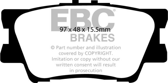 EBC Brakes DP1793 - Kit de plaquettes de frein, frein à disque cwaw.fr