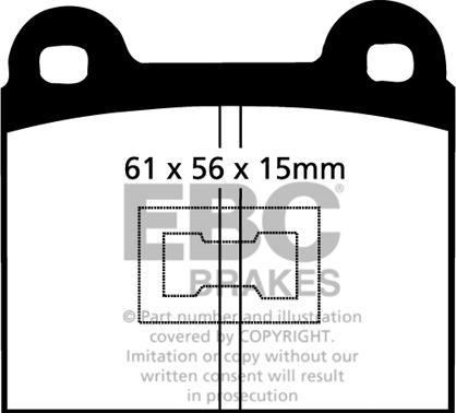 EBC Brakes DP174 - Kit de plaquettes de frein, frein à disque cwaw.fr