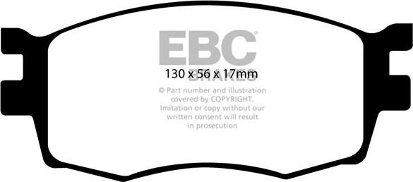 EBC Brakes DP1768 - Kit de plaquettes de frein, frein à disque cwaw.fr