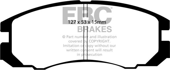 EBC Brakes DP847 - Kit de plaquettes de frein, frein à disque cwaw.fr