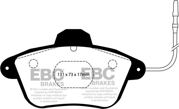 EBC Brakes DP882 - Kit de plaquettes de frein, frein à disque cwaw.fr