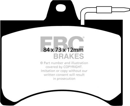 EBC Brakes DP349 - Kit de plaquettes de frein, frein à disque cwaw.fr