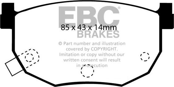 EBC Brakes DP3528C - Kit de plaquettes de frein, frein à disque cwaw.fr