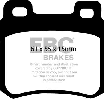 EBC Brakes DP3671C - Kit de plaquettes de frein, frein à disque cwaw.fr